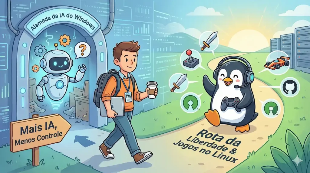 Jornalistas de tecnologia abandonam o Windows e adotam Linux em reação à IA da Microsoft